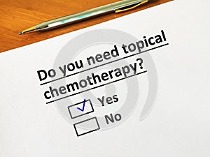 Questionnaire about dermatology