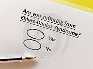 Questionnaire about disease and illness photo