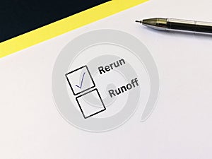 Questionnaire about election