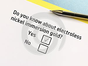Questionnaire about electronics