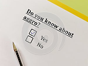 Questionnaire about gaming