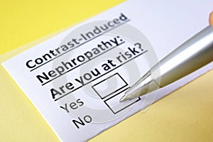 Questionnaire about health problem photo