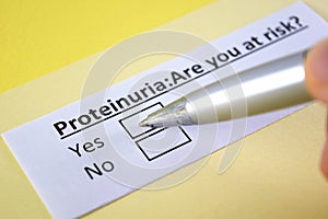 Questionnaire about health problem