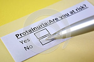 Questionnaire about health problem