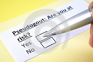 Questionnaire about health problem