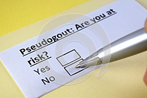 Questionnaire about health problem