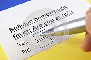 Questionnaire about health problems