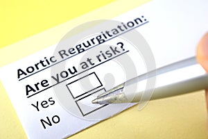Questionnaire about health problems photo