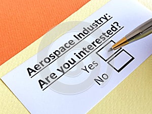 Questionnaire about industry