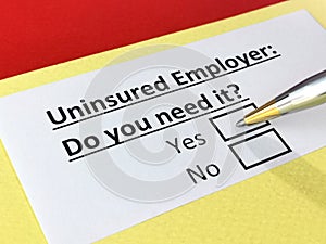 Questionnaire about insurance