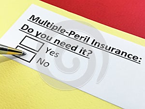 Questionnaire about insurance