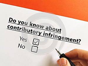 Questionnaire about intellectual property law
