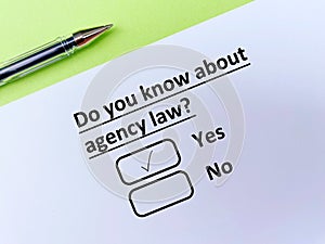 Questionnaire about law