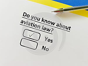 Questionnaire about law