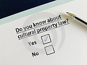 Questionnaire about law