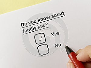 Questionnaire about law