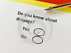 Questionnaire about logistics