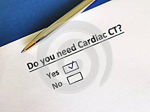 Questionnaire about radiology