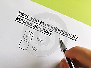 Questionnaire about self-harm