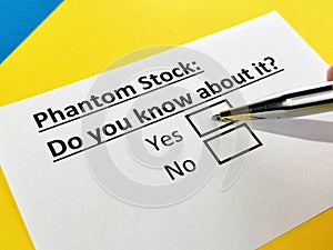 Questionnaire about stock investment