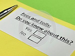 Questionnaire about taxation