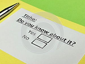 Questionnaire about taxation