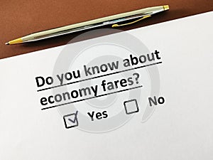 Questionnaire about tourism