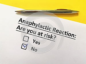 Questionnaire about vaccines