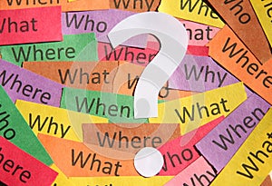 Questions and mark background