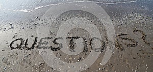 Questions with question mark sand