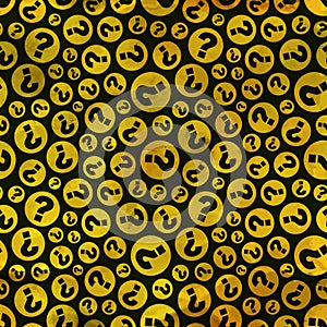 Questions. Seamless pattern.