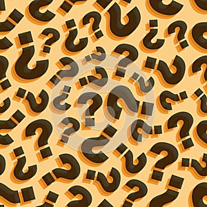 Questions. Seamless pattern. Vector illustration