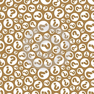 Questions. Seamless pattern. Vector illustration.