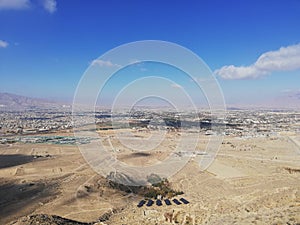 Quetta City from top of hill photo