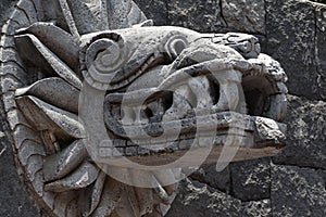 aztec god Quetzalcoatl in mexico city photo