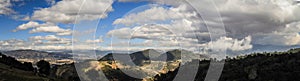 Panoramic view on Quetzaltenango and the mountains around, from the Cerro Quemado Summit, Quetzaltenango, Altiplano, Guatemala photo