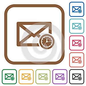 Queued mail simple icons