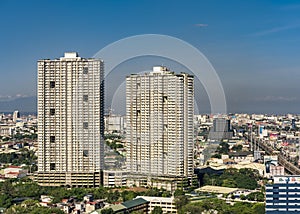 Quezon City, Philippines - Twin condominium towers near EDSA