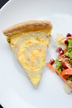 Quiche with cheese