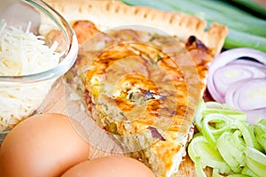 Quiche Lorraine ingredients