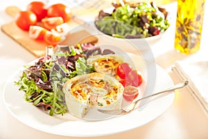 Quiche Plate Table Setting