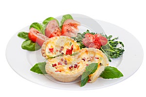 Quiche with Salad