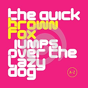 The quick brown fox jumps over the lazy dog lowercase letters font