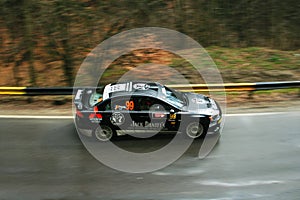 Quick capture of fast rally car