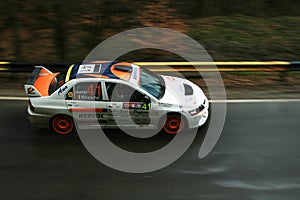 Quick capture of fast rally car