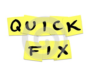 Quick Fix Words on Sticky Notes - Repair Solution Answer