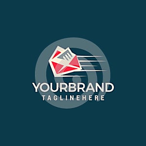 Quick mail logo template