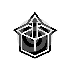 quick release glyph icon vector illustration