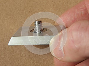 Quick release shoes or plates for tripods from aluminium