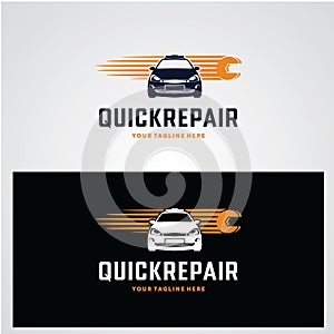 Quick Repair Car Logo Design Template